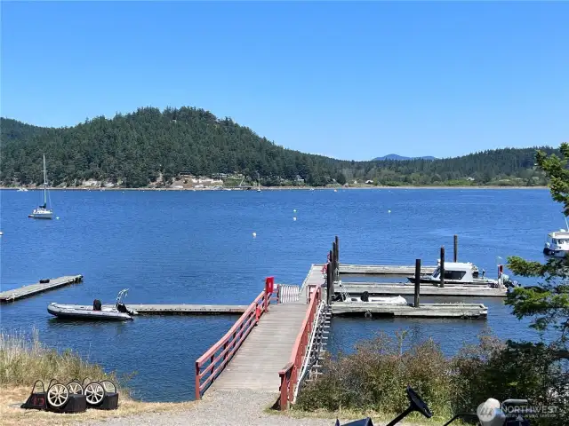 Looking over B Dock