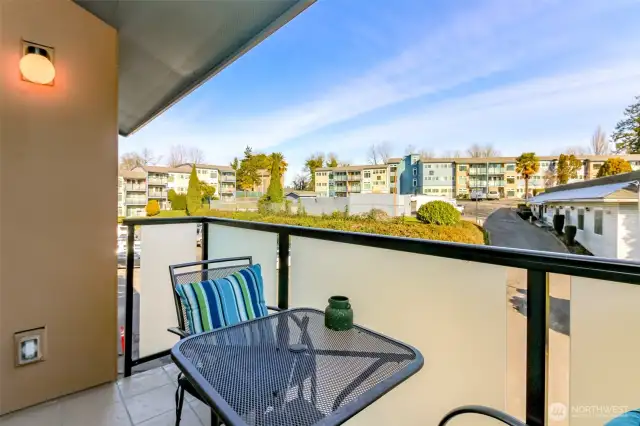 Spacious patio area