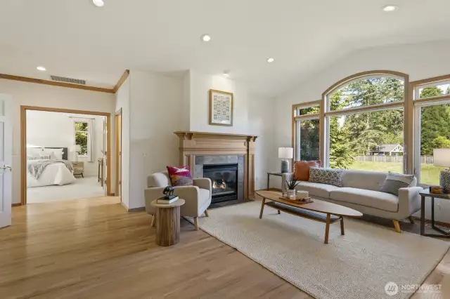 Great room with tranquil view.