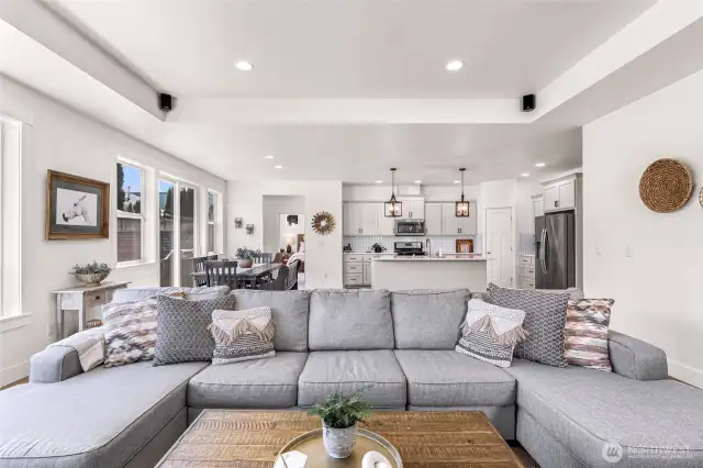This lovely living room awaits furniture where one can curl up and enjoy a great book, watch a movie, or simply socialize with loved ones