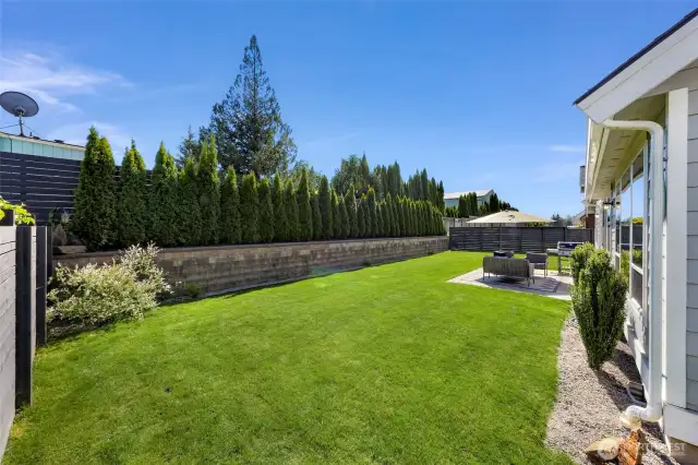 Fantastic fenced yard