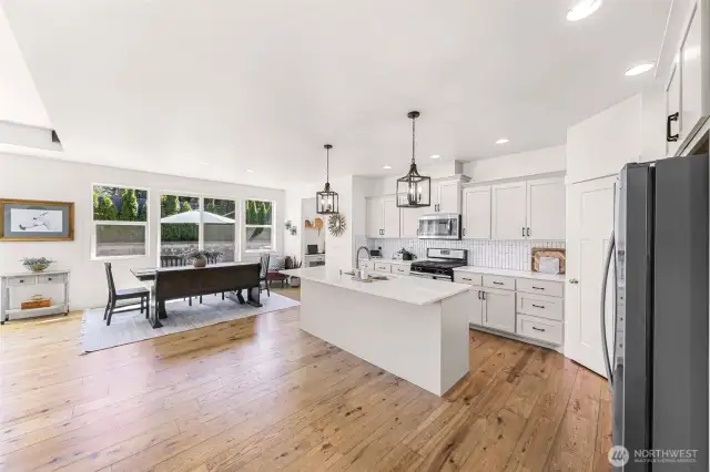 Open layout with beautiful natural light