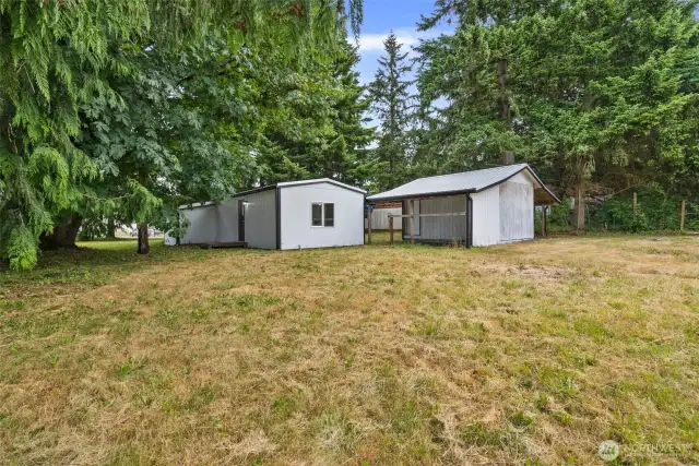 Lots of space for gardening or room to play.
