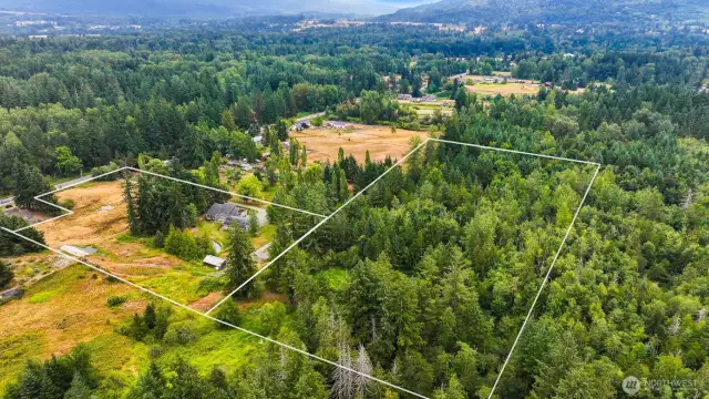 This view shows the two 5ac lots for sale.