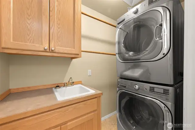 Main level laundry.