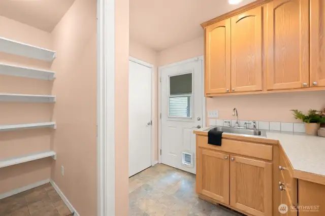Main level mud and utility room.