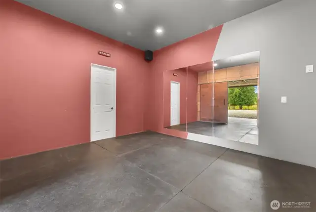 Heated gym.
