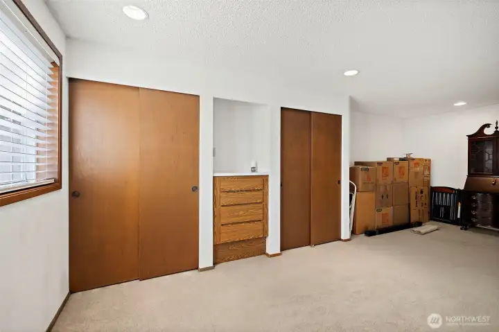Primary #2 with double closets and built ins!