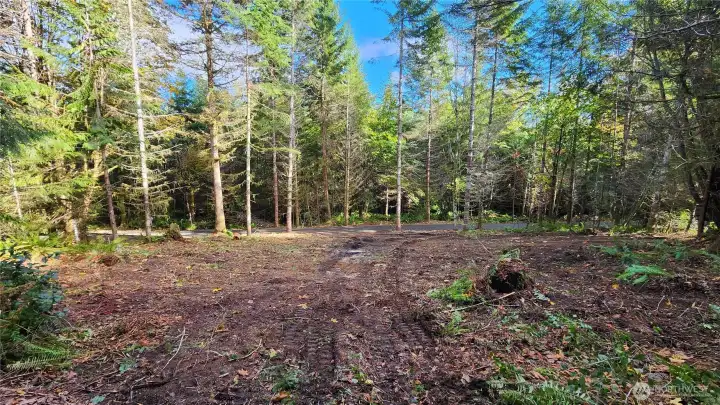 Building site has been cleared and is ready for your home.