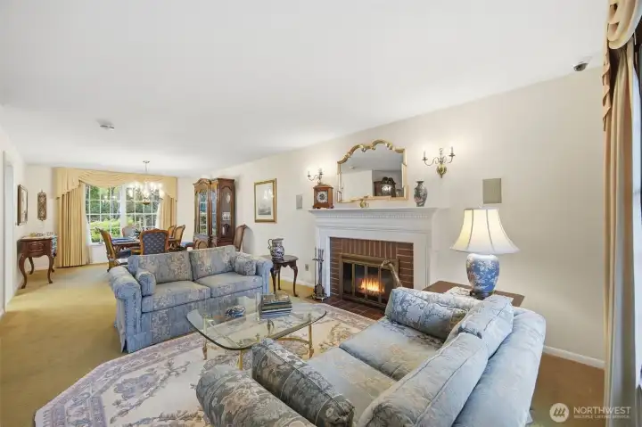 Living Room open to Formal Dining Room