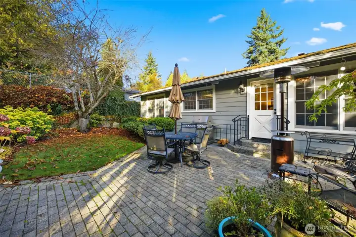 View of the house from the backyard