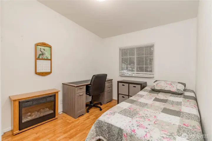 Third bedroom with added storage above closet