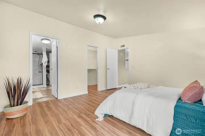 Walk-in closet and ensuite bath
