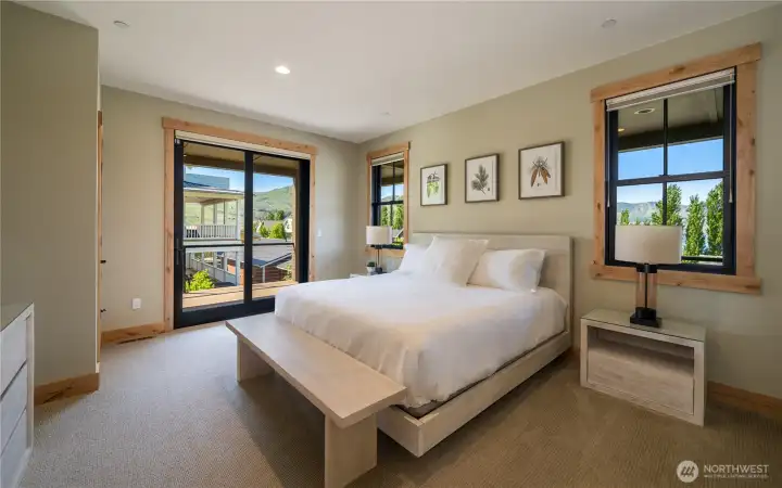 Bedroom three with deck access