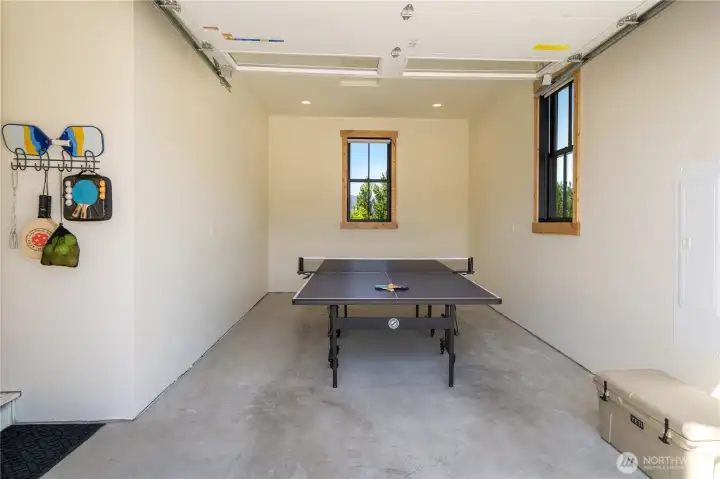 Ping-pong in the garage!