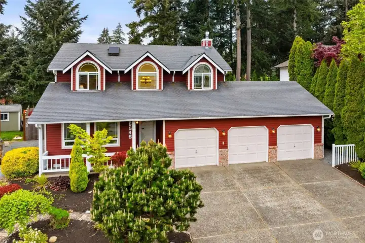 Easy care mature landscaping