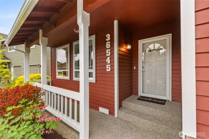 Covered front porch