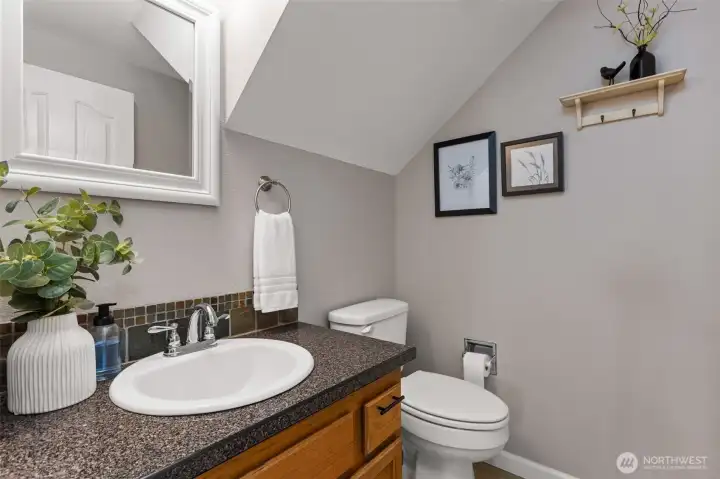 Powder room on main floor