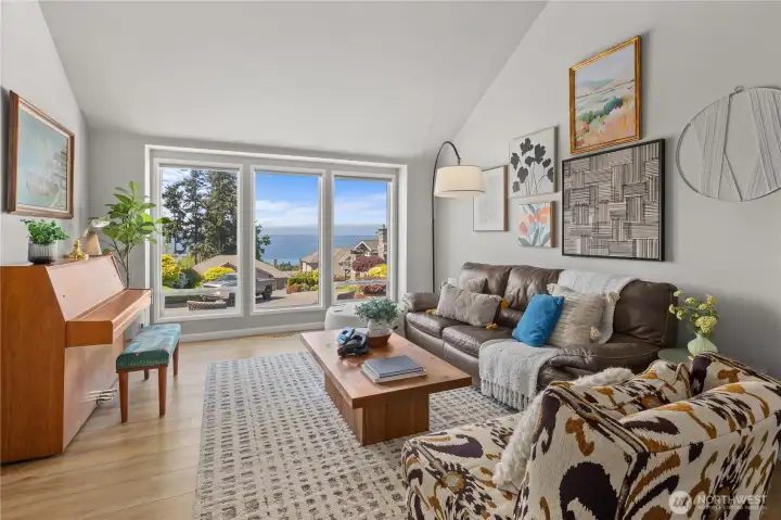 Living Room with Large View Window