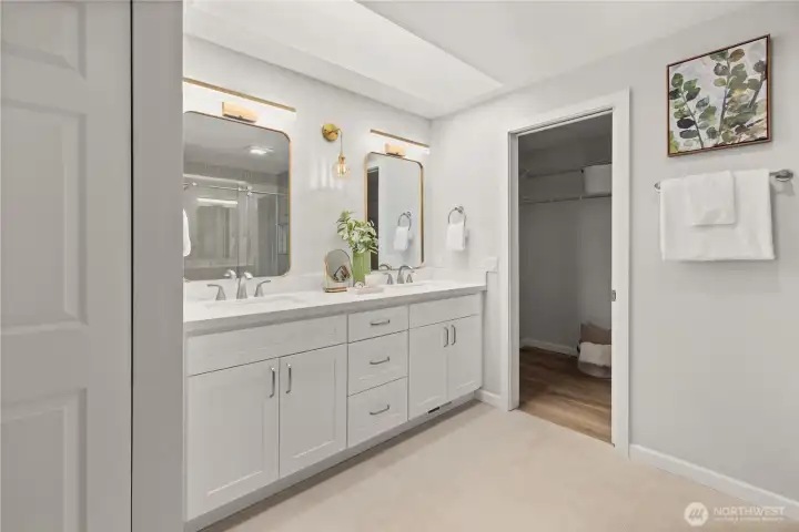 Newly Remodeled Primary Bathroom