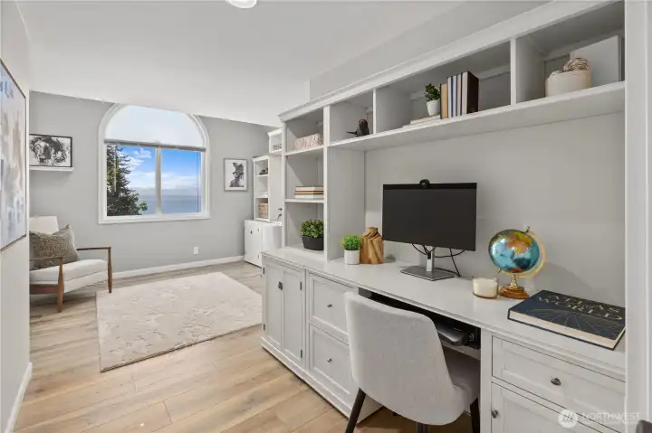 Primary Suite Bonus Room/Office with View Window