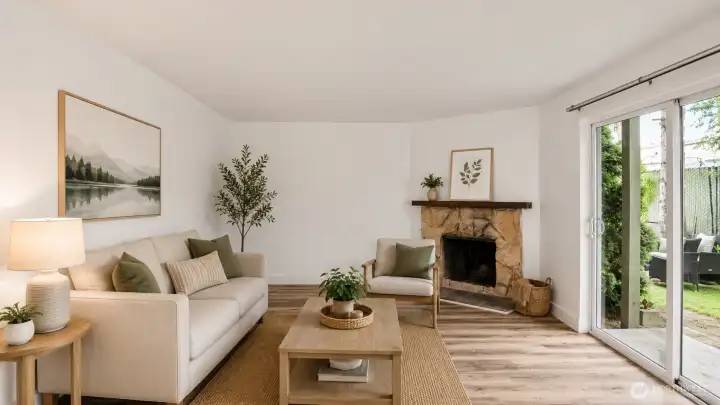 Virtually Staged Spacious area