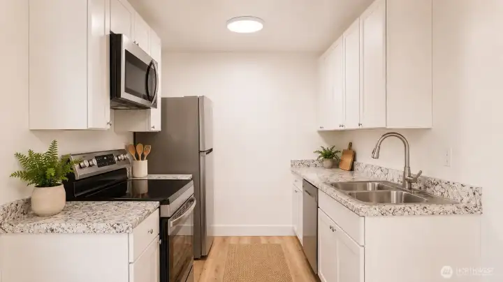 Virtually Staged kitchen