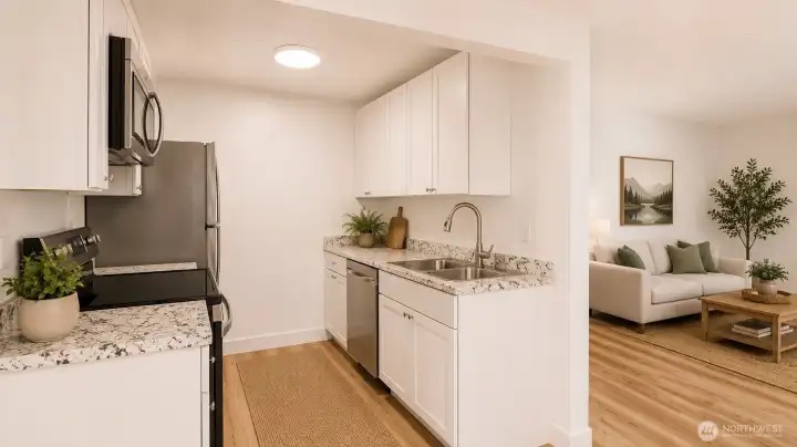 Virtually Staged all appliances stay