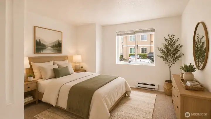 Virtually Staged Bedroom 1
