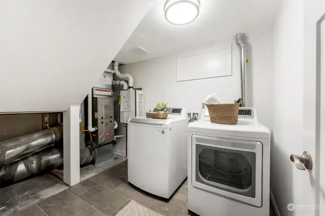 Utility room with updated appliances