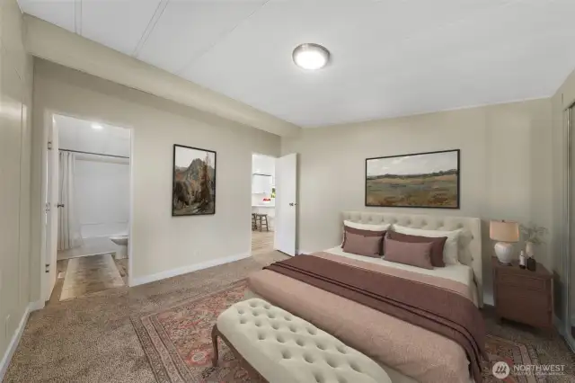 Primary Bedroom - Virtually Staged