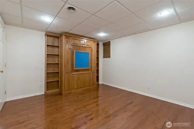 Murphy bed up.
