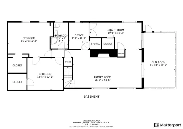 Lower level.