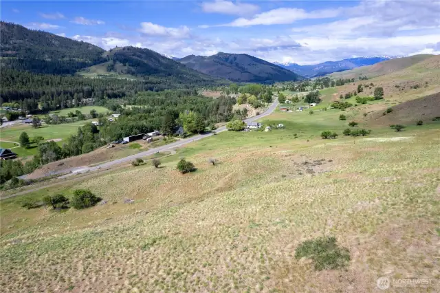 View looking up Twisp River Valley.