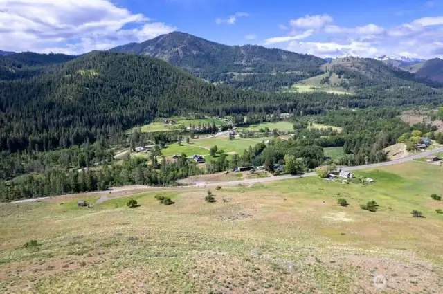 Looking S.W. from hilltop over acreage
