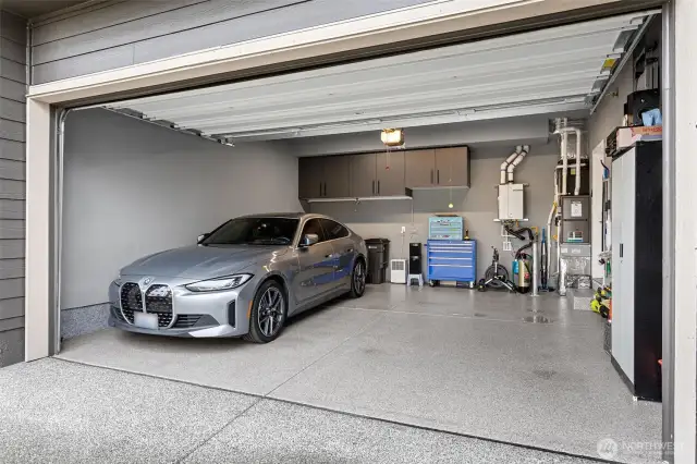 2 Car Garage w/ Epoxy Floors & EV Charger