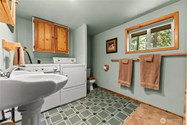 Enough room to expand or modify as desired, perhaps add a soaking tub here?
