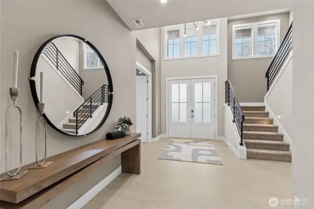 Two Story dramatic entry. Legrand Q Motion motorized shades, Legrand switches & Decora outlets throughout home w/ lights & dimmers. Home automation package includes electronic deadbolt, programmable thermostat, smart switches, video doorbell & smart speakers.