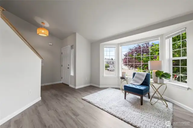 Beautiful Formal living with bay window!