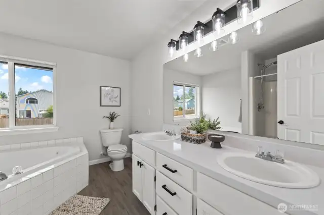 Lovely 5 piece primary bath
