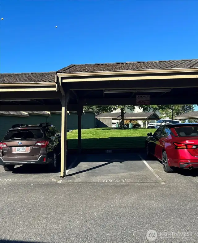 Space 28 for covered parking...guest parking nearby.