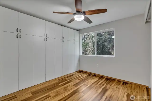 This room currently functions as an office but could be a fourth bedroom