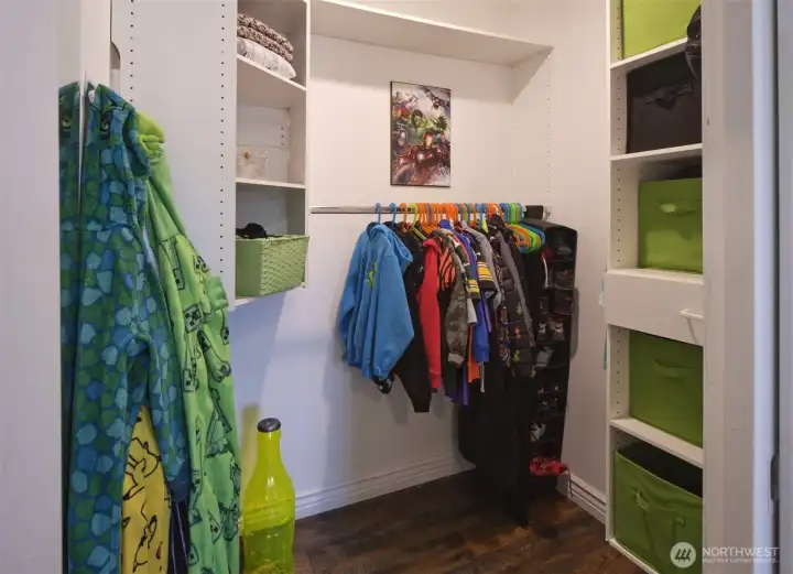 Walk-in closet in 2nd bedroom