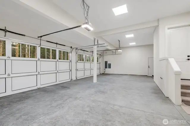 Four Car Garage w/ storage