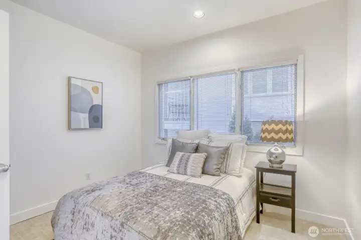 Second bedroom has a connected fully updated bathroom.