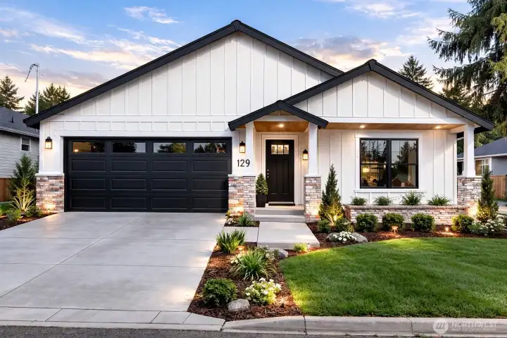 Front - AI representing landscaping - similar to be completed prior to