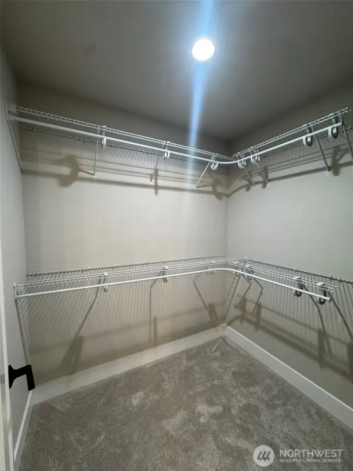 Primary walk-in closet