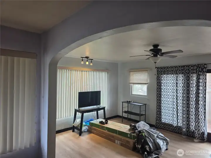 Open concept flowing through house