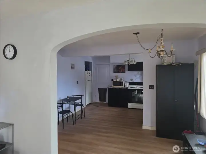 beautiful arched entry new flooring