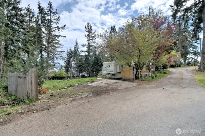 Street view to main entrance to lot.